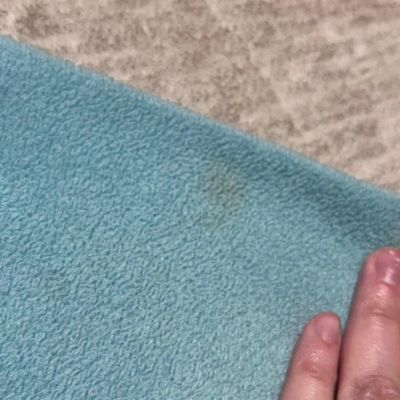 Disney Store Minnie Mouse Fleece Hoodie Blue Girls Size S Embroidered Pullover - Picture 4 of 5